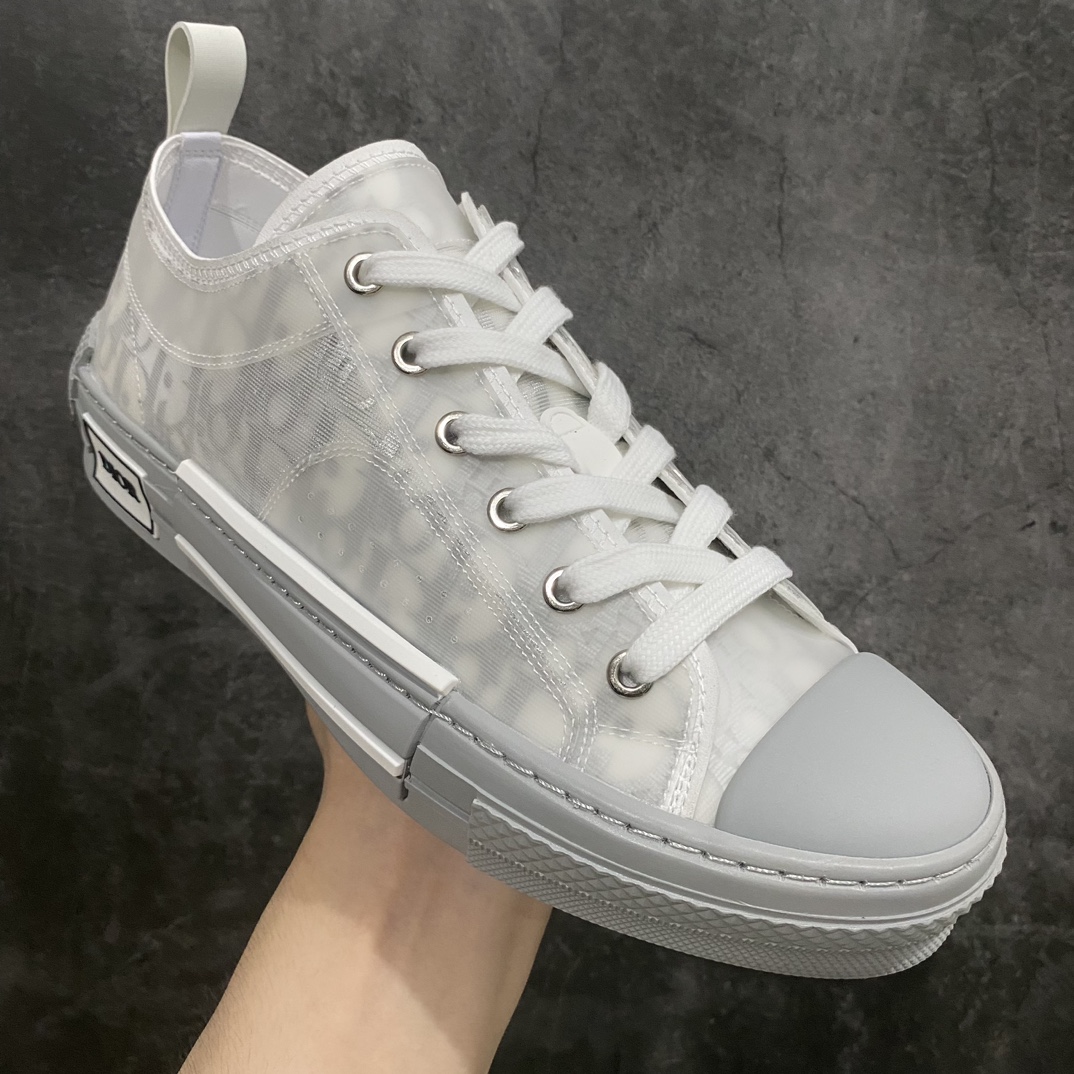 [Made in Dongguan] Dior B23 Oblique High Top Sneakers Dior ”CD Oblique” series off-white low-top