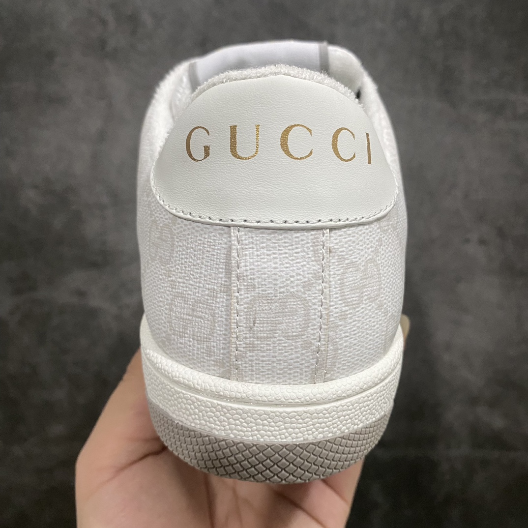 [Overseas Shopping Version] This color matching is the highest version of Gucci Gucci Screener GG enamel retro dad sneakers