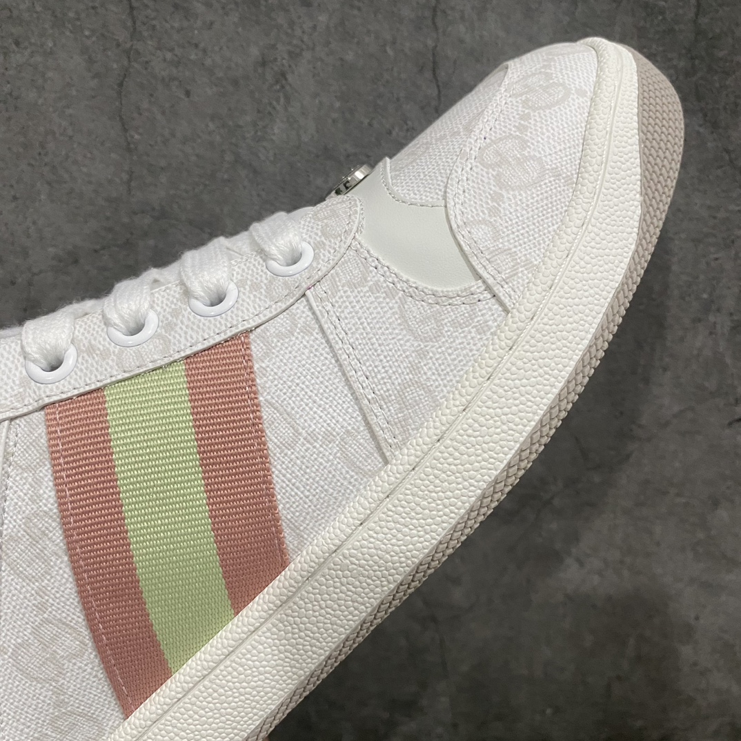 [Overseas Shopping Version] This color matching is the highest version of Gucci Gucci Screener GG enamel retro dad sneakers