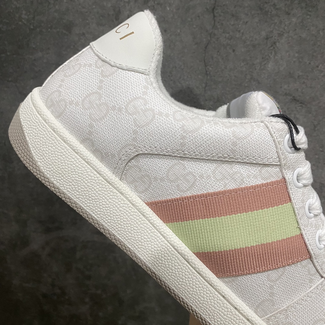 [Overseas Shopping Version] This color matching is the highest version of Gucci Gucci Screener GG enamel retro dad sneakers