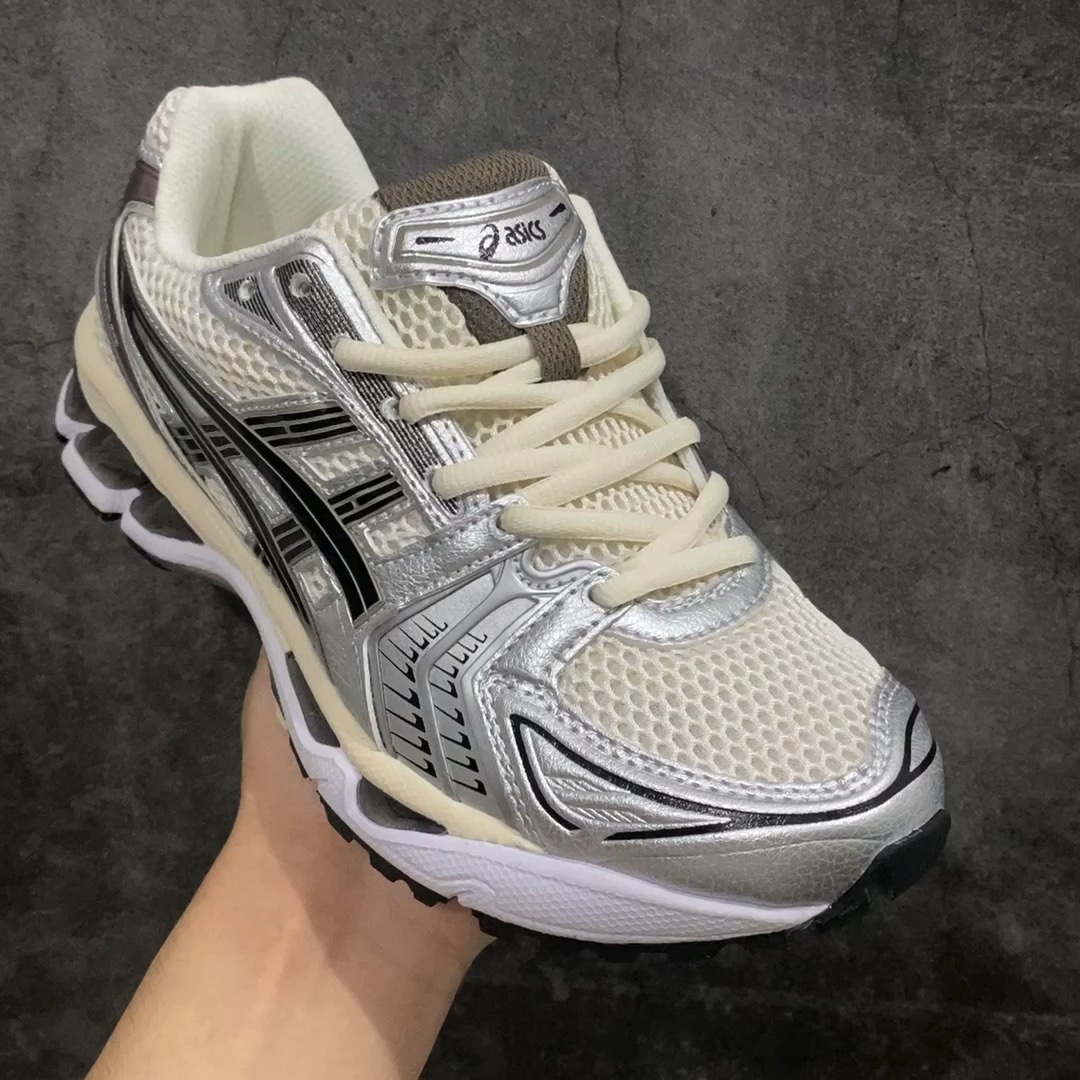 纯原版ASICSGEL-KAYANO14亚瑟士系列轻量缓震休闲运动跑步鞋黑白银设计师HidenoriYa