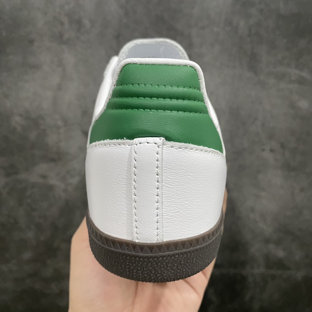 [Top Pure Original] Adidas Samba OG Samba Low-top Casual Sneakers White Green IG1024