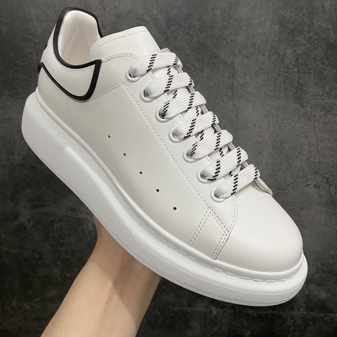 [Top-grade drug box version] Alexander McQueen Alexander McQueen white shoes with white drop rubber tail