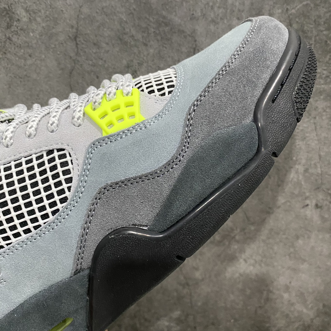 图片[6]-【原厂版】Air Jordan 4 Air Max 95 Neon AJ4乔4 灰绿 麂皮绿 荧光绿 CT5342-007 男子文化篮球鞋专业AJ大厂出品 一线大厂水准 平民价格定位 全新模具开发 纯正4代正确鞋型 进口头层皮料 高清洁度 立体高频 四线中底拉帮 网格大小 各方面细节都不错 品质完全碾压市面诸多嘴炮\”纯原\”杀猪版本  尺码：40 40.5 41 42 42.5 43 44 44.5 45 46 47.5-莆田鞋批发中心