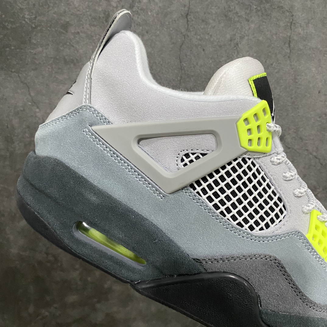 图片[7]-【原厂版】Air Jordan 4 Air Max 95 Neon AJ4乔4 灰绿 麂皮绿 荧光绿 CT5342-007 男子文化篮球鞋专业AJ大厂出品 一线大厂水准 平民价格定位 全新模具开发 纯正4代正确鞋型 进口头层皮料 高清洁度 立体高频 四线中底拉帮 网格大小 各方面细节都不错 品质完全碾压市面诸多嘴炮\”纯原\”杀猪版本  尺码：40 40.5 41 42 42.5 43 44 44.5 45 46 47.5-莆田鞋批发中心