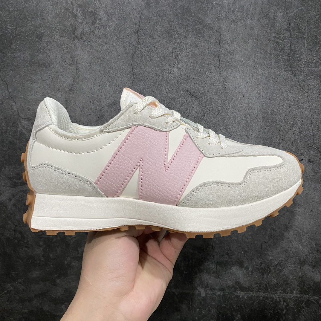 [Pure original F version] NB327 gray powder WS327AL NB327 New Balance 327 low-top running shoes