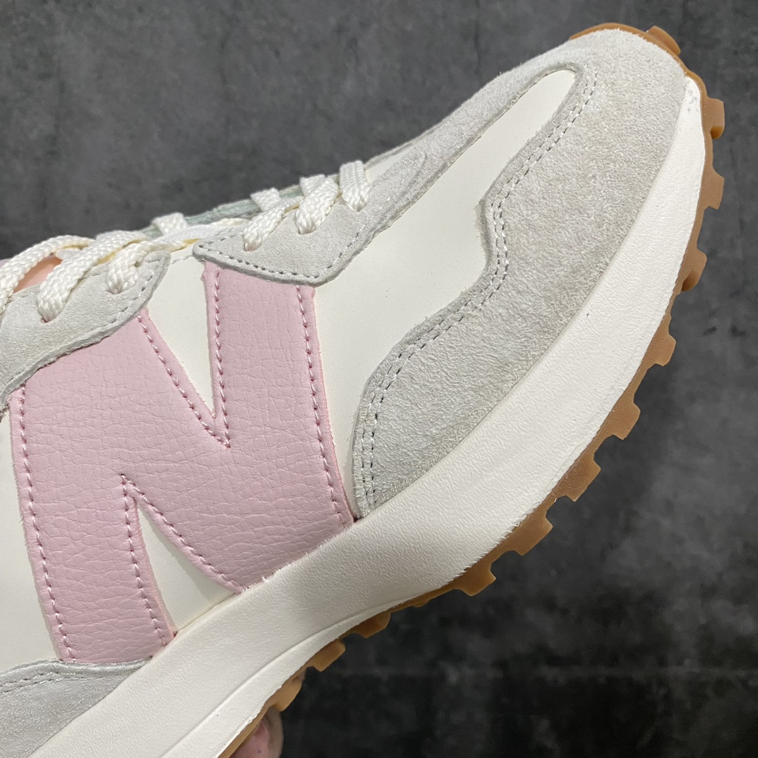 [Pure original F version] NB327 gray powder WS327AL NB327 New Balance 327 low-top running shoes