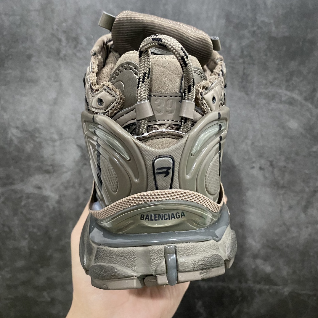 [i8 version] Balenciaga 7th generation khaki brown graffiti Balenciaga Runner Grafhti mesh