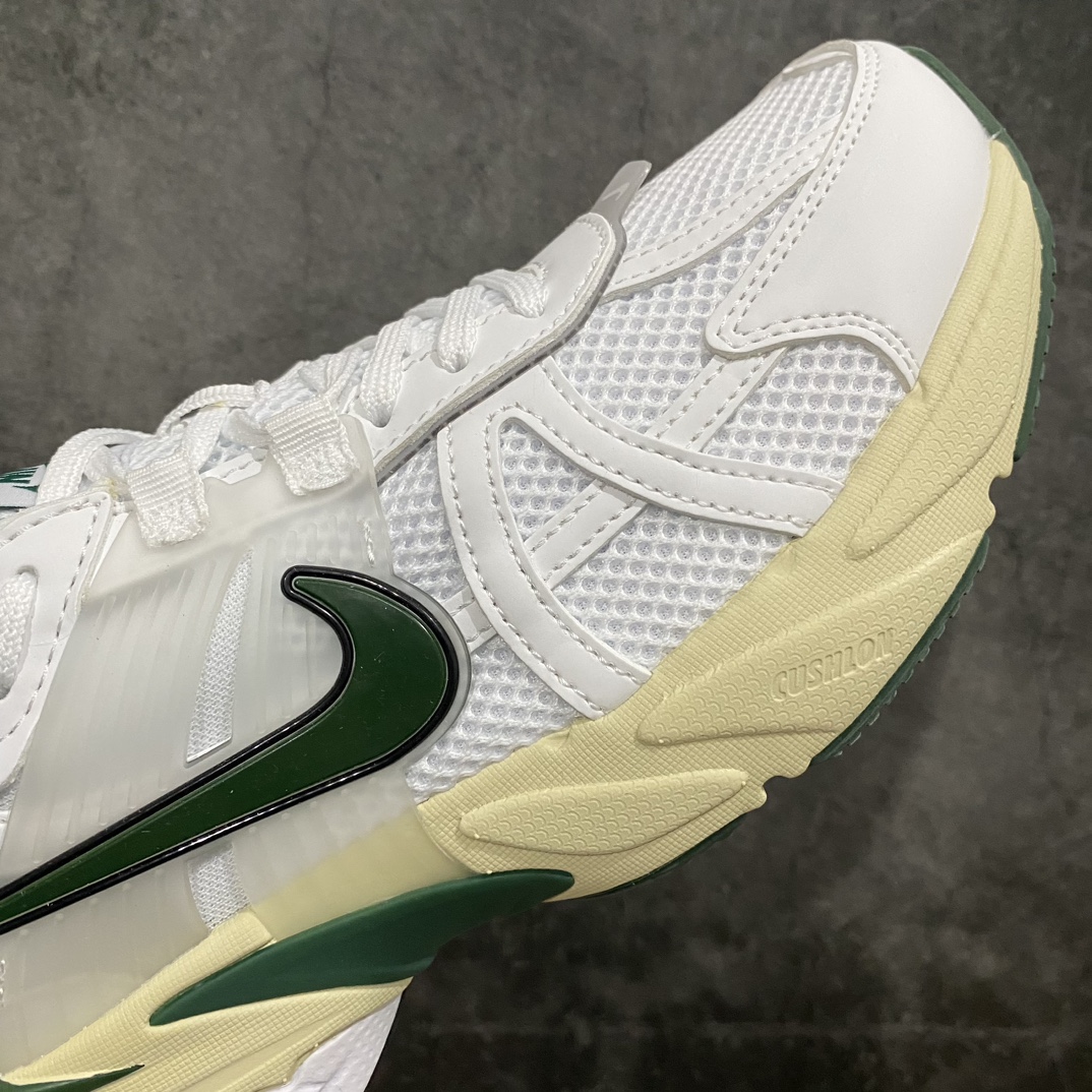 [Pure original] Nike V2K Run shock-absorbing, non-slip, wear-resistant low-top running shoes white and green FD0736-101