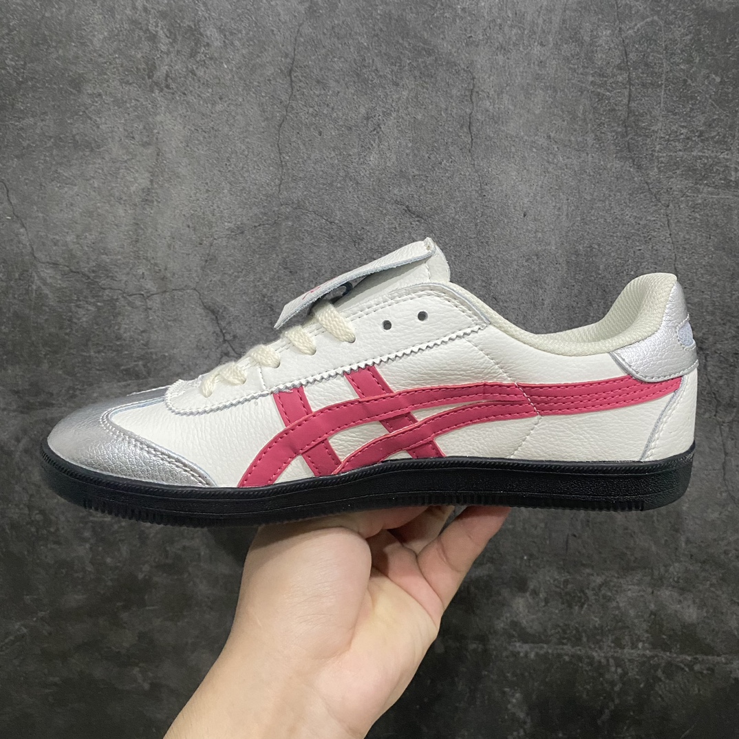 140 亚瑟士/鬼冢虎 Onitsuka Tiger Tokuten复古跑鞋街拍潮鞋低帮板鞋经典款德训中性复古运动鞋银粉 1183B938-100