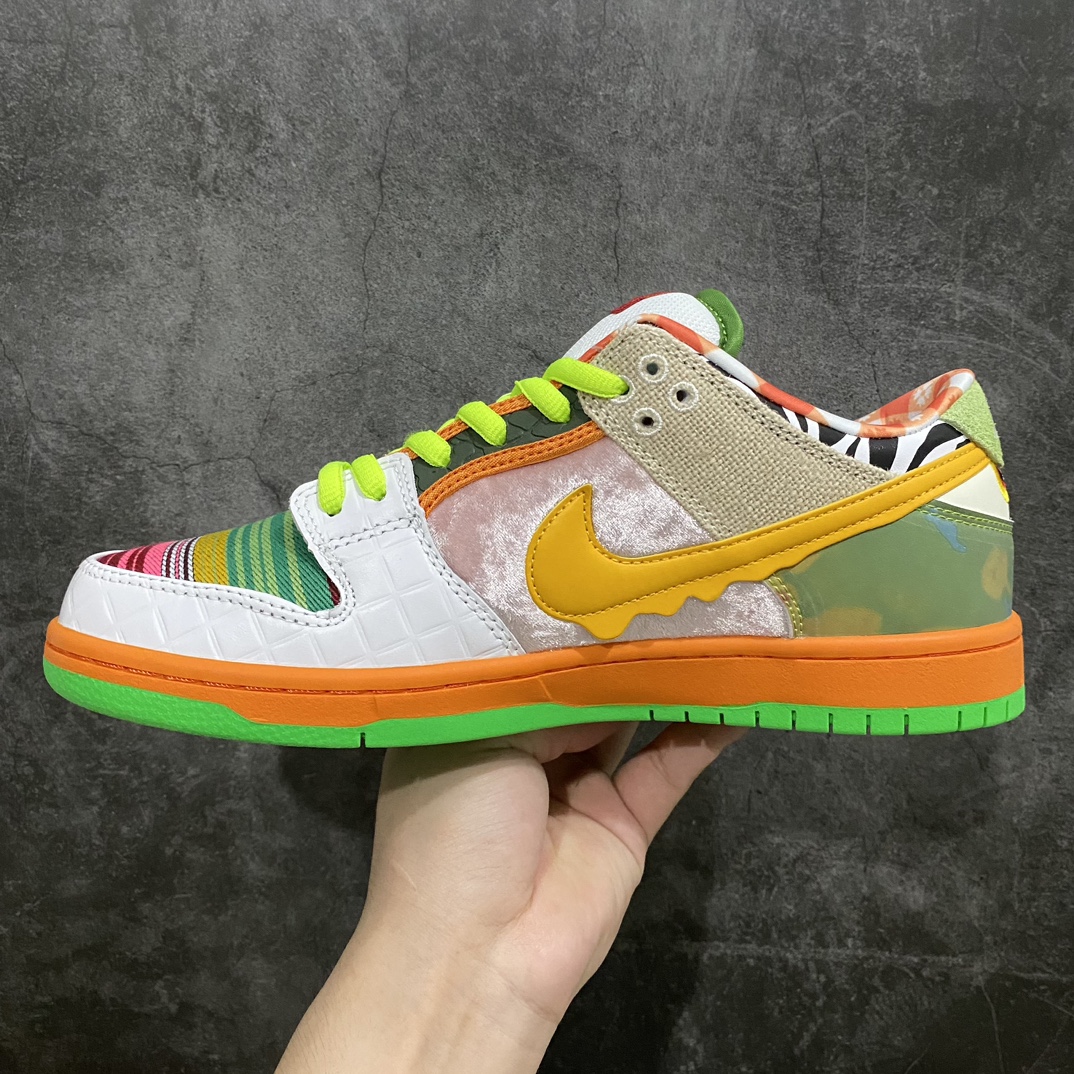 图片[2]-【Top版本】Nike Dunk SB Low 多彩鸽子拼接n纯原生产线出品n原厂织唛标 一致匹配原版n全市场唯一正确鞋带绑法n原楦原纸板开发 匹配原版98%以上n后跟垫棉独家呈现 后跟反口里弧度正确n全新后跟电绣 电绣针数与正品一致n原厂皮料 质感无敌！ 货号：DM0807-600 Size：40/48.5-莆田鞋批发中心