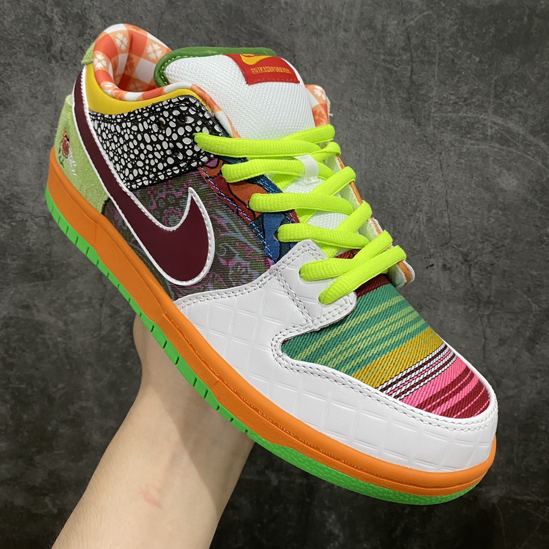 图片[3]-【Top版本】Nike Dunk SB Low 多彩鸽子拼接n纯原生产线出品n原厂织唛标 一致匹配原版n全市场唯一正确鞋带绑法n原楦原纸板开发 匹配原版98%以上n后跟垫棉独家呈现 后跟反口里弧度正确n全新后跟电绣 电绣针数与正品一致n原厂皮料 质感无敌！ 货号：DM0807-600 Size：40/48.5-莆田鞋批发中心