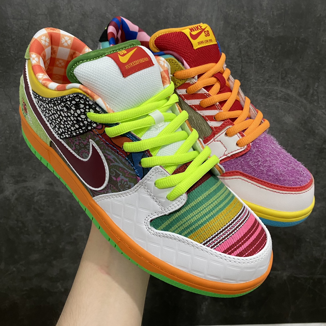 图片[2]-【Top版本】Nike Dunk SB Low 多彩鸽子拼接n纯原生产线出品n原厂织唛标 一致匹配原版n全市场唯一正确鞋带绑法n原楦原纸板开发 匹配原版98%以上n后跟垫棉独家呈现 后跟反口里弧度正确n全新后跟电绣 电绣针数与正品一致n原厂皮料 质感无敌！ 货号：DM0807-600 Size：40/48.5-莆田鞋批发中心