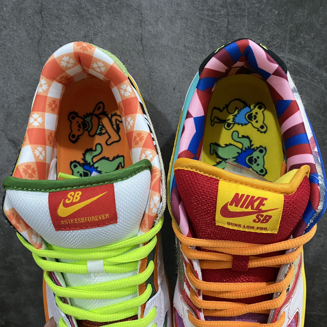 图片[8]-【Top版本】Nike Dunk SB Low 多彩鸽子拼接n纯原生产线出品n原厂织唛标 一致匹配原版n全市场唯一正确鞋带绑法n原楦原纸板开发 匹配原版98%以上n后跟垫棉独家呈现 后跟反口里弧度正确n全新后跟电绣 电绣针数与正品一致n原厂皮料 质感无敌！ 货号：DM0807-600 Size：40/48.5-莆田鞋批发中心