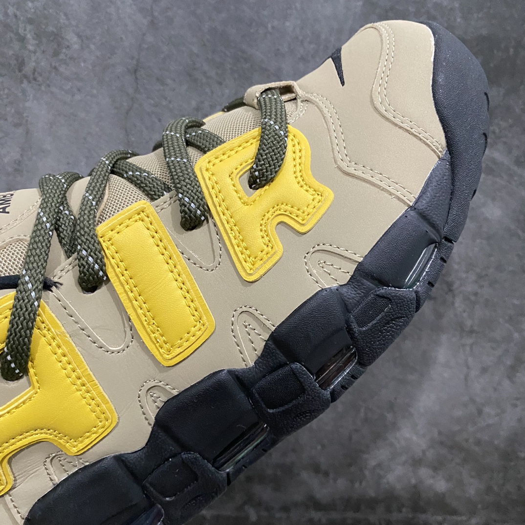 图片[6]-【CK版本】AMBUSH x NK Air More Uptempo Low 皮蓬一代系列低帮经典高街百搭休闲运动文化篮球鞋 棕褐色 FB1299-200nn专业皮蓬大厂出品n经验工艺成熟 细节正确 区别市场提前出货批次n正确粗鞋带 正确鞋舌字体 正确鞋后跟反口弧度不臃肿n欢迎对比任意细节 品质绝对遥遥领先💪🏻nn在经历了Ambush × Air More Uptempo Low首发配色发售 以及小丑配色的多次曝光之后 最后一双黑武士配色也在刚刚被Yoon姐穿了出来 看来马上就是安排下一轮的发售了 这波卖力凹造型也是为自己的新鞋造势 虽然这双黑武士配色应该是曝光三双配色中最普通低调的，但却有着权志龙同款的NK Air Uptempo 黑武士属性加持…此番将经典爆款改为低帮 顺便在后跟处以及鞋舌处加入了Ambush的联名标识 设计上虽然变动不多 但从整体搭配上来说 这双黑武士配色确实不会出错 机能风拉满~这双新款的Ambush x NK Air More Uptempo Low 预计将于今年正式上线 下面附上鞋款信息 感兴趣的各位不要错过了~ 尺码：36 36.5 37.5 38 38.5 39 40 40.5 41 42 42.5 43 44 45-莆田鞋批发中心