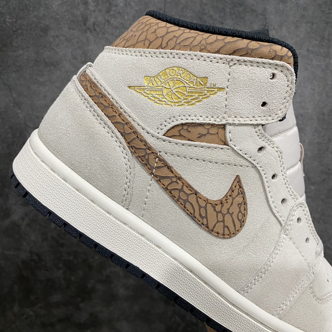 260 【DT纯原】Air Jordan AJ1 Mid 中帮 白棕 DZ4129-102