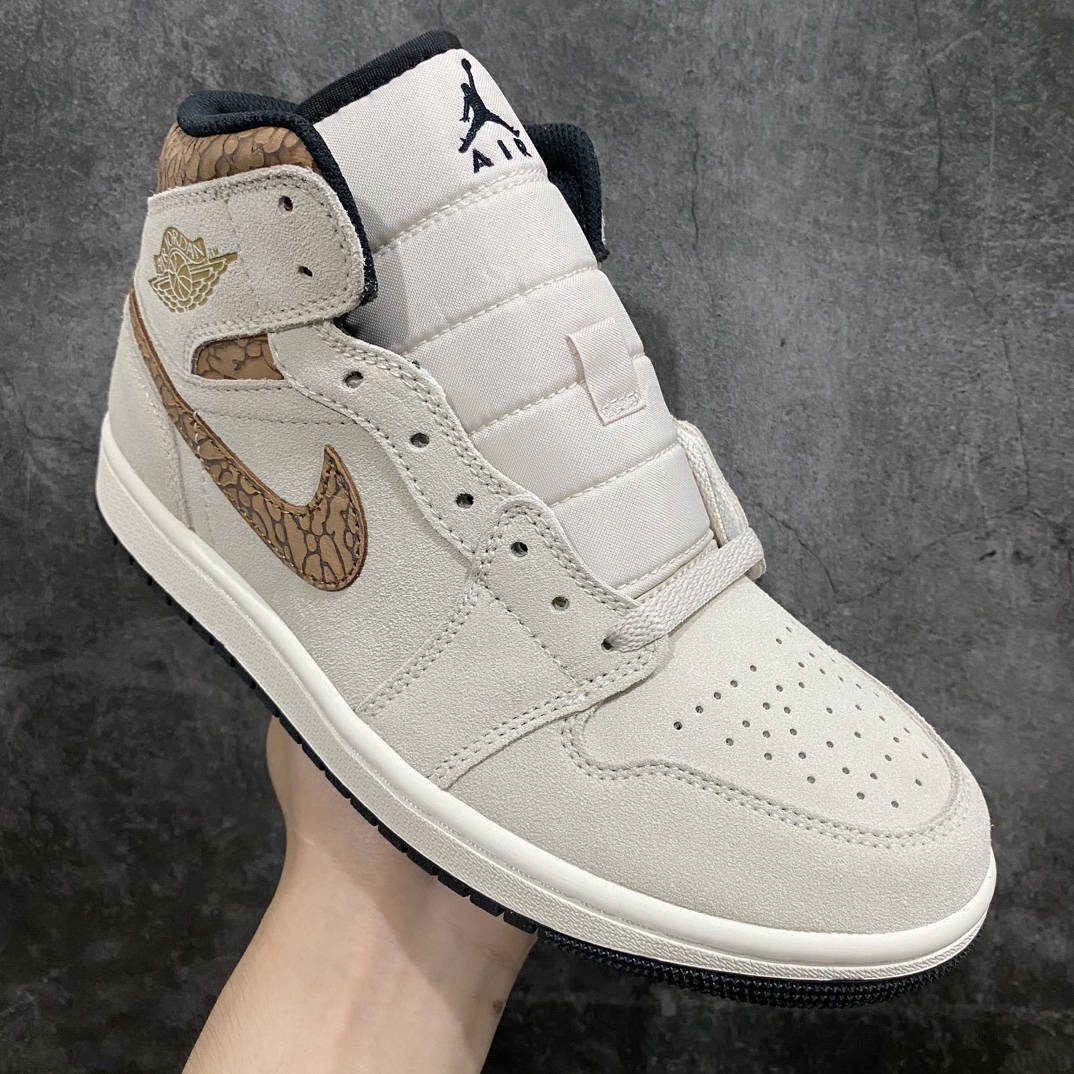 260 【DT纯原】Air Jordan AJ1 Mid 中帮 白棕 DZ4129-102