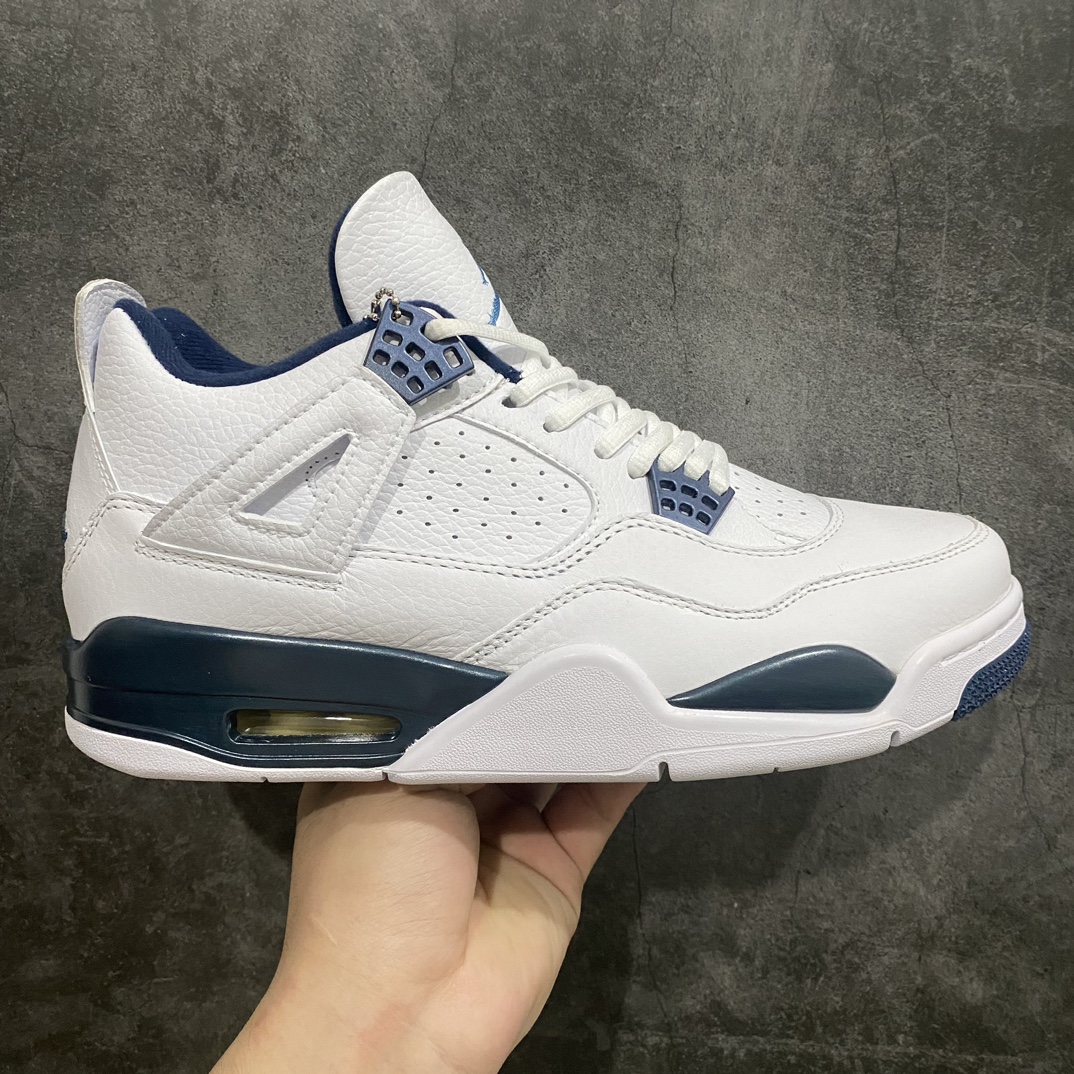 【外贸纯原】Air Jordan 4 Columbia AJ4 哥伦比亚 白蓝 乔4独家原厂 最高工艺 原纸板楦头 进口皮料 完美鞋型匹配公司货，正确鞋舌立体高频 原厂头层皮 最新原厂底模 大底卡色咬花完美 区别市面头层版本！ 官方货号：314254-107 尺码：40-47.5-莆田鞋批发中心