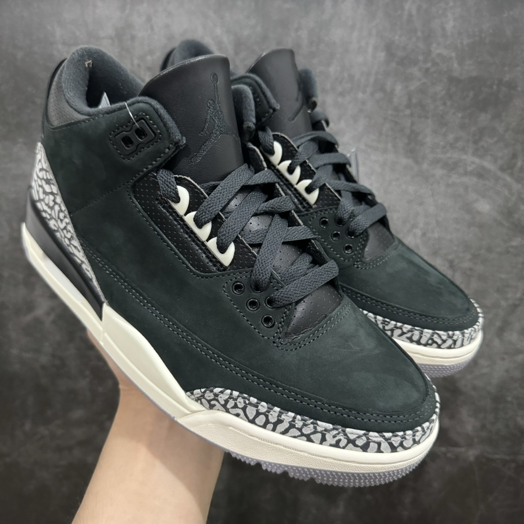 【X版纯原】Air Jordan AJ3 Retro 奥利奥黑水泥2.0 CK9246-001 原楦原纸板开发 确保原汁原味 原厂皮料质感色泽绝无偏差 完美中底拉帮 原厂中底钢印  原档案大底 如假白送 大底纹路 气垫通透度PU的回弹性均百分百还原 原厂电绣鞋舌飞人刺绣针数立体讲究精细欢迎对比正品原鞋SIZE：36-47.5-莆田鞋批发中心