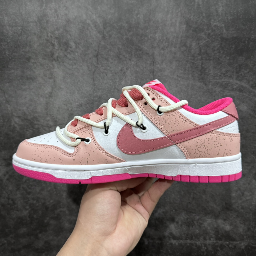 280 【K13升级版】NK Dunk Low SB低帮解构绑带朱颜粉面 DZ5196-600