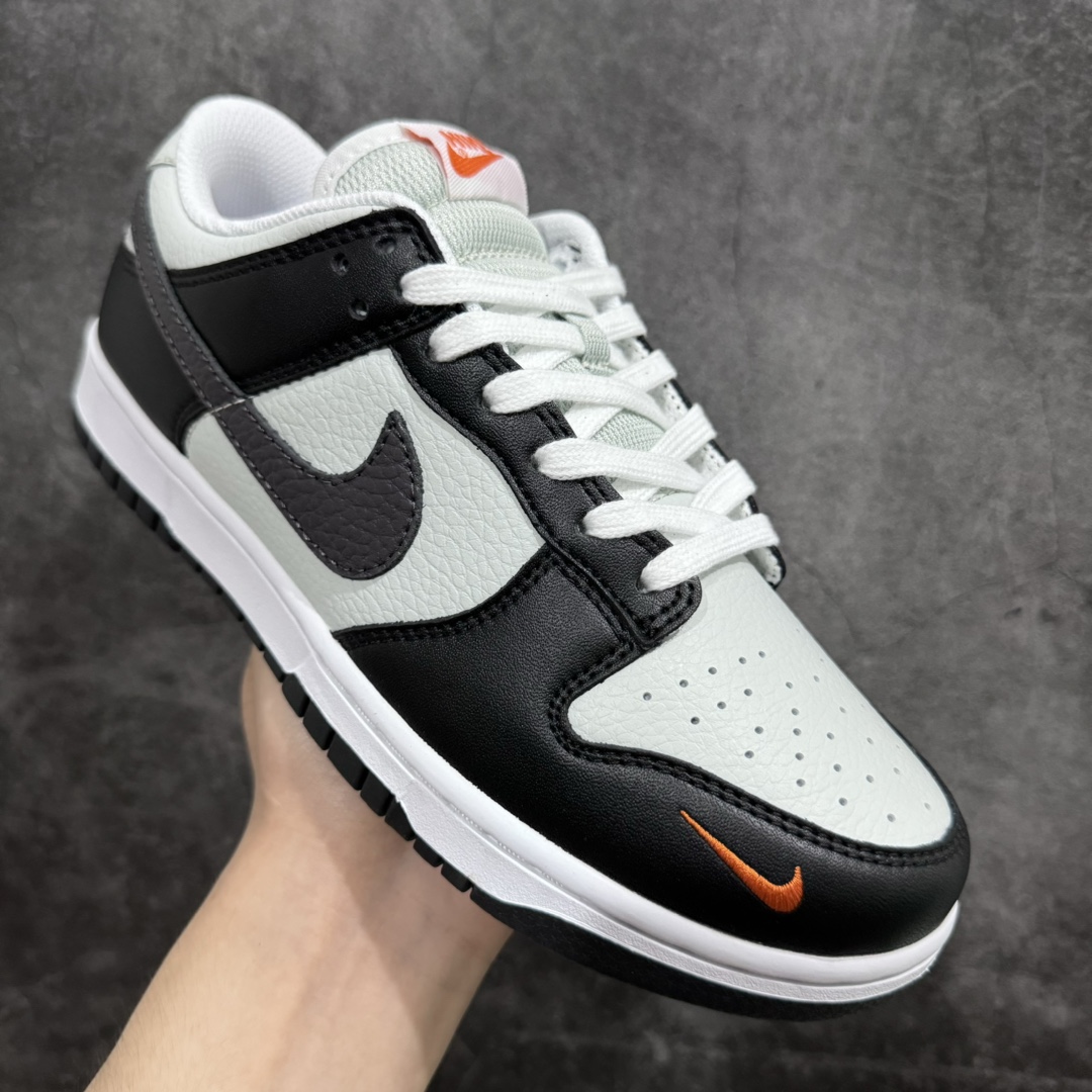 图片[3]-【纯原C版】Dunk Low 黑灰橙 货号：FN7808-001纯原大厂出品 极力推荐 顶级版本 原装头层材料 独家版型蒸餾加工 帶來的是更好的视觉和脚感体验 大厂纯原品质出货 清洁度 电绣工艺 皮料切割干净无任何毛边 细节完美 尺码36-47.5-莆田鞋批发中心