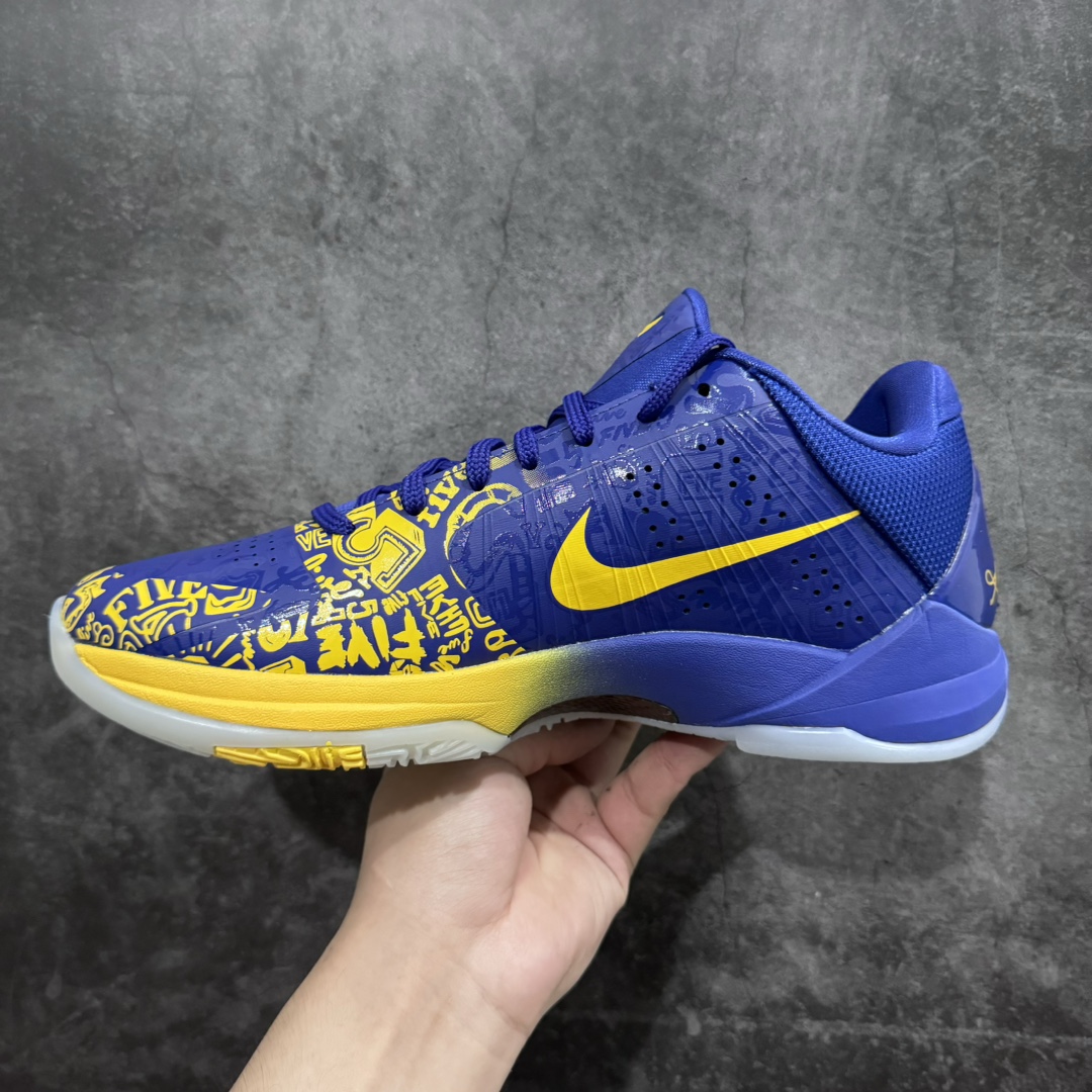 图片[2]-NK ZOOM KOBE 5 Protro \”5 Rings\” 蓝黄 CD4991-400nS2纯原生产线科比五代 蓝黄 #Zoom Turbo气垫➕后掌EVA缓震 实战配置直接拉满n#原楦纸板开发 鞋身流线型、后跟塑形，区分土肥圆n#原档数据3D打印 鞋面细节匹配原版n#全身鞋材卡料色独家定制 唯一正确喷漆SWOOSH#NK专利Flyknit飞线科技，给予鞋身足够抗扭矩力n#真实底模最大48.5  实战利器 专供海外市场 Size：40 40.5 41 42 42.5 43 44 44.5 45 46 47.5 48.5n（脚宽、脚胖 建议买大半码）-莆田鞋批发中心