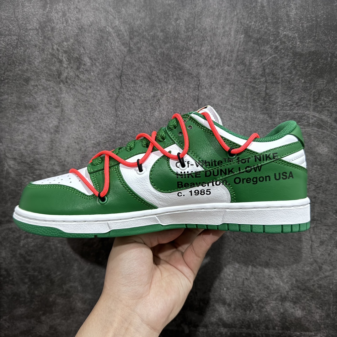 图片[2]-【PK版本】Off-White x Futura x NK SB Dunk OW联名 白绿 货号：CT0856-100全新补货 全身采用原厂皮料 鞋带 织唛 内标全部客供原厂渠道  一比一字体对位 完美鞋型  原厂大底、防盗扣 超高清洁度 裸鞋般工艺 服务少数高端客户群体 尺码：36 36.5 37.5 38 38.5 39 40 40.5 41 42 42.5 43 44 44.5 45 46 47.5-莆田鞋批发中心