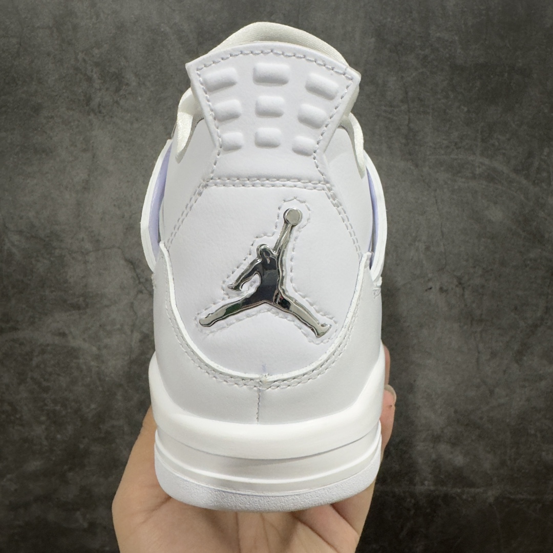 480 【莞产裁片】Air Jordan AJ4 Pure Money 纯白 白银扣 白猫308497-100