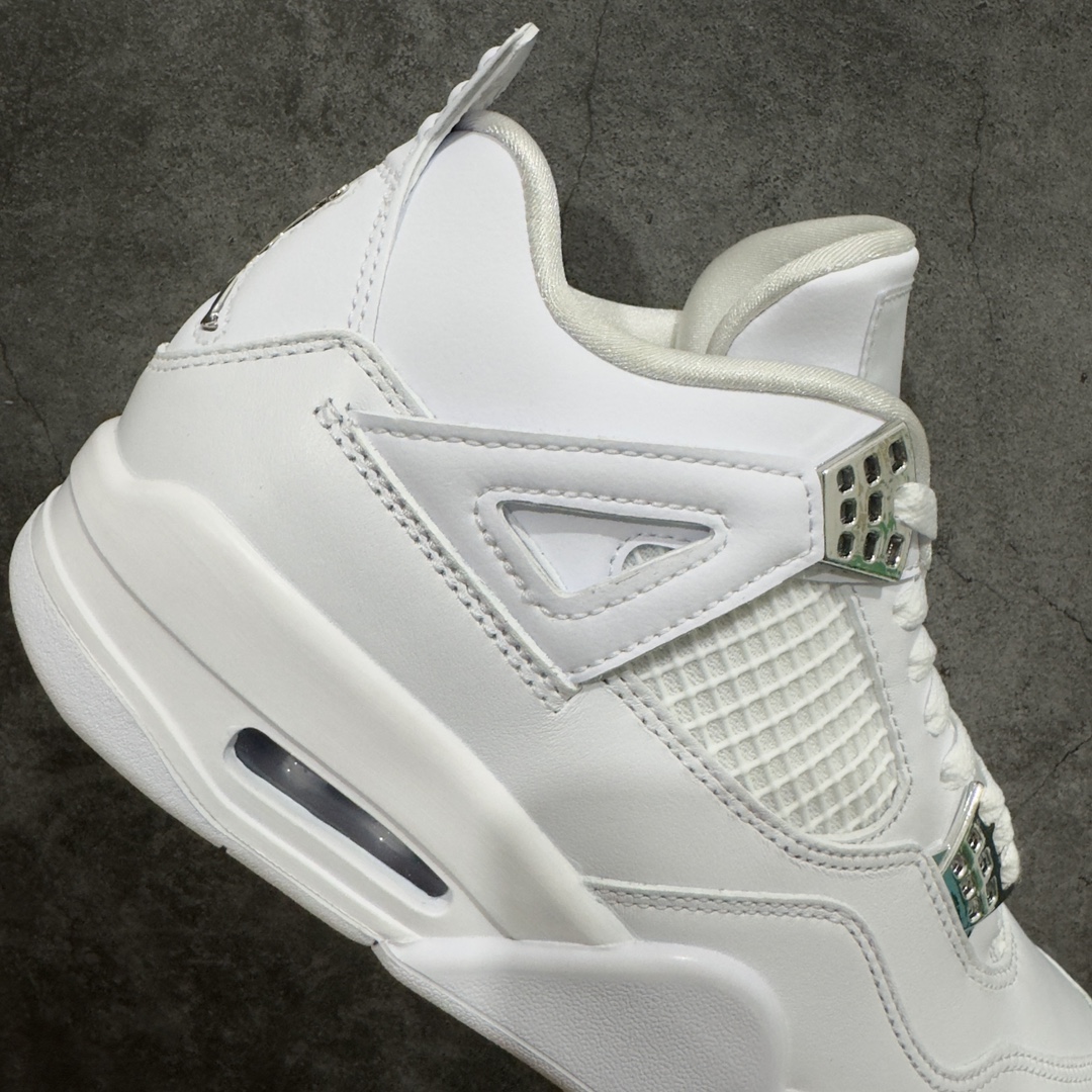 480 【莞产裁片】Air Jordan AJ4 Pure Money 纯白 白银扣 白猫308497-100