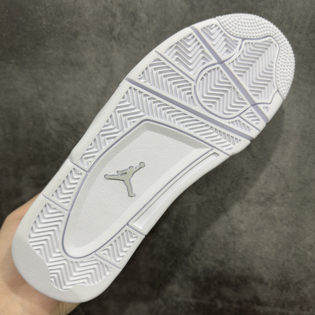 480 【莞产裁片】Air Jordan AJ4 Pure Money 纯白 白银扣 白猫308497-100