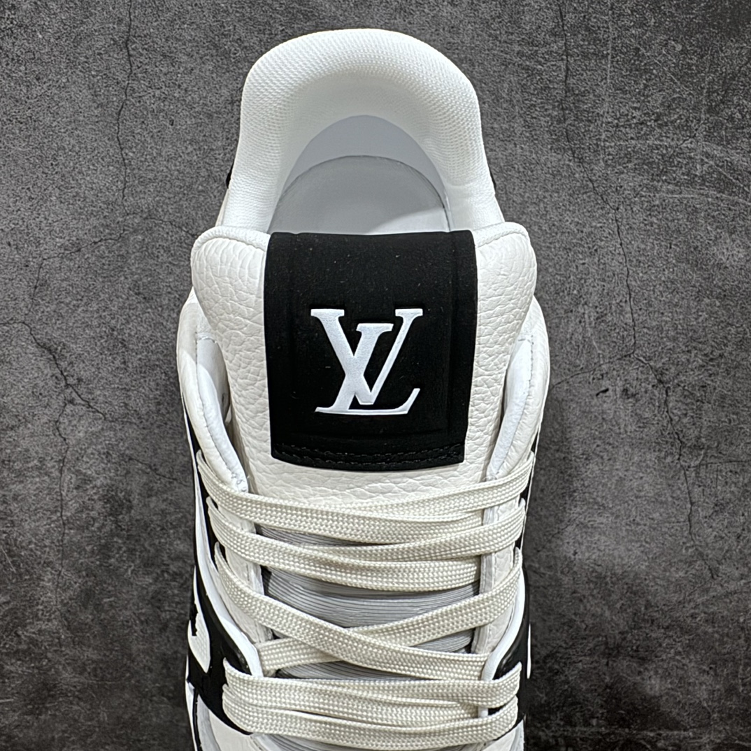 580 【顶级无胶礼盒有字版】 LV Trainer 低帮板鞋