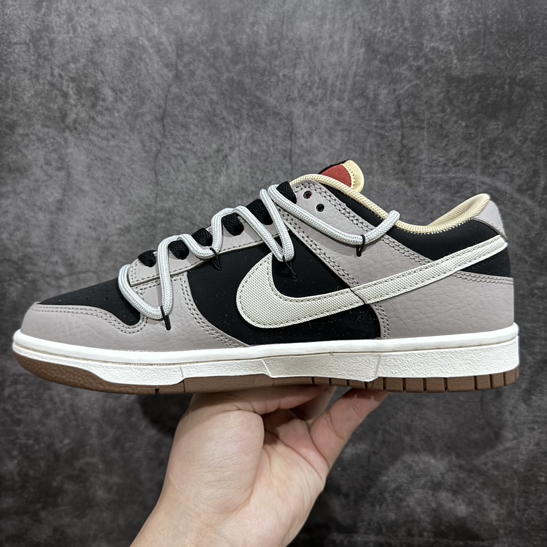 260 【纯原YC版本】Nike SB Dunk Low Lot"Ash Black"扣篮系列低帮休闲运动滑板板鞋“火山灰黑绑绳”DR9740-200