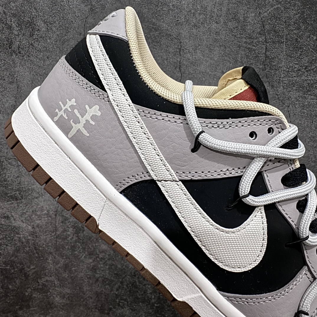 260 【纯原YC版本】Nike SB Dunk Low Lot"Ash Black"扣篮系列低帮休闲运动滑板板鞋“火山灰黑绑绳”DR9740-200