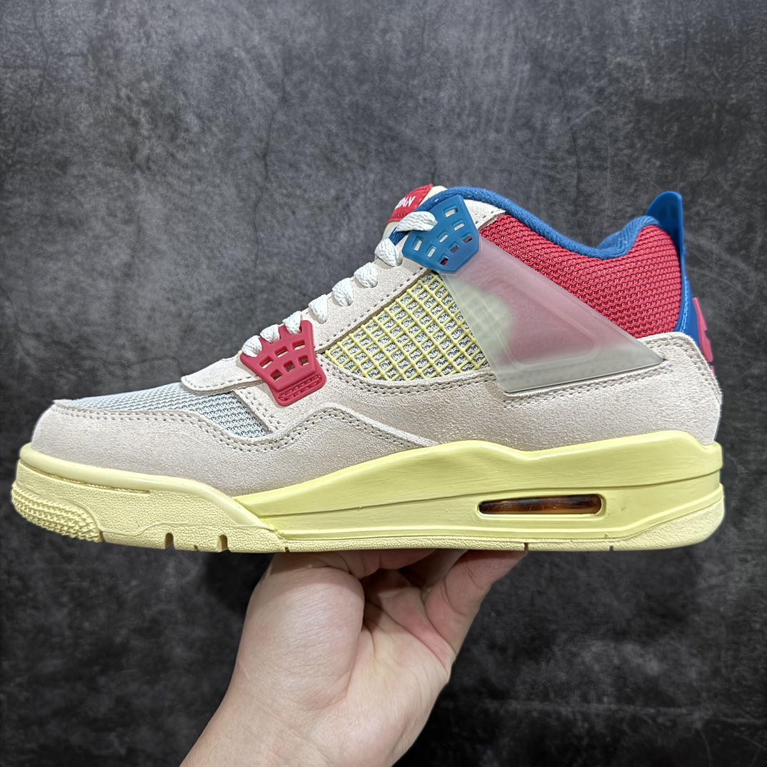 450 【老DT版本】Union LA x Air Jordan 4 AJ4 联名 南海岸 粉红蓝 DC9533-800