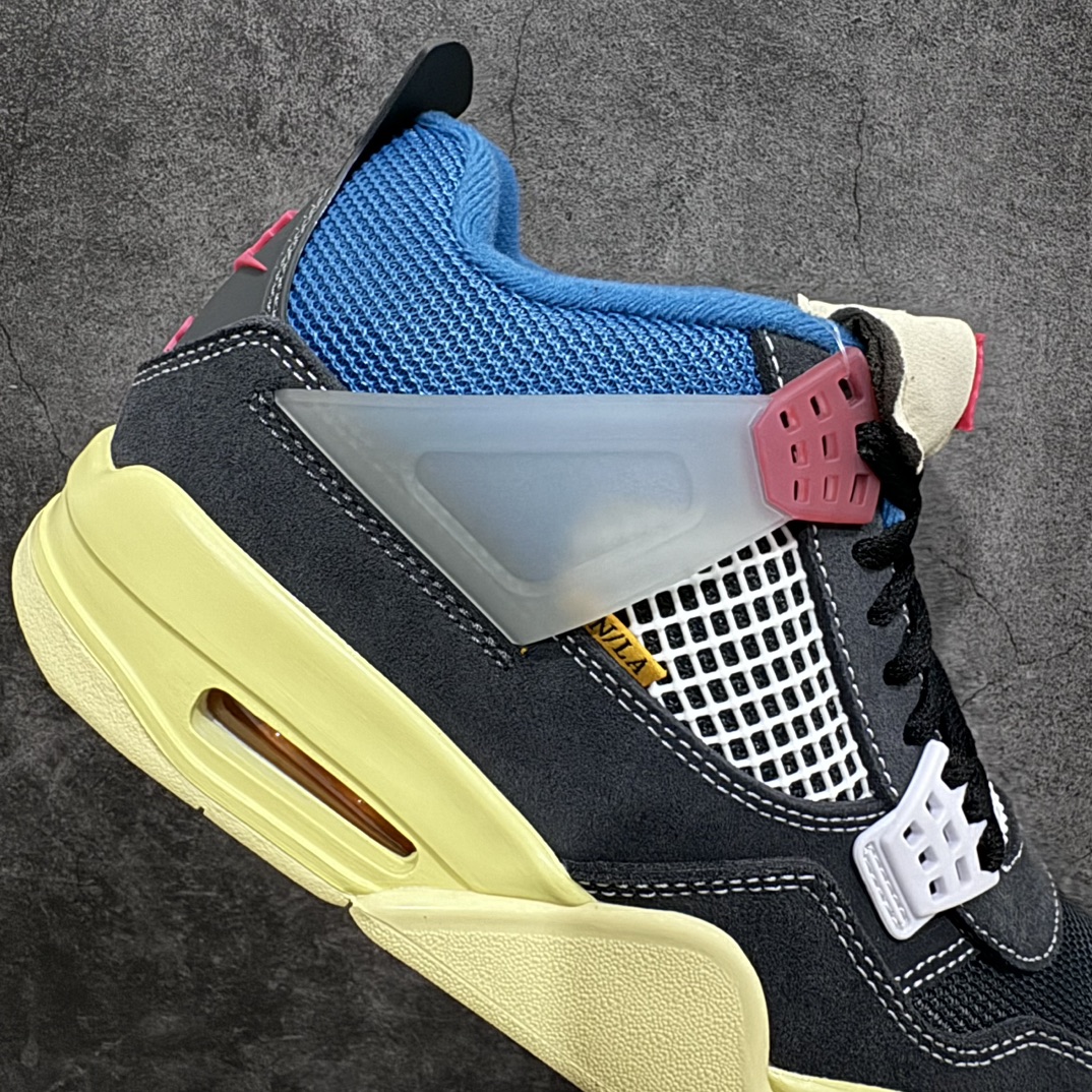 450 【老DT版本】Union LA x Air Jordan 4 AJ4 联名黑蓝 DC9533-001