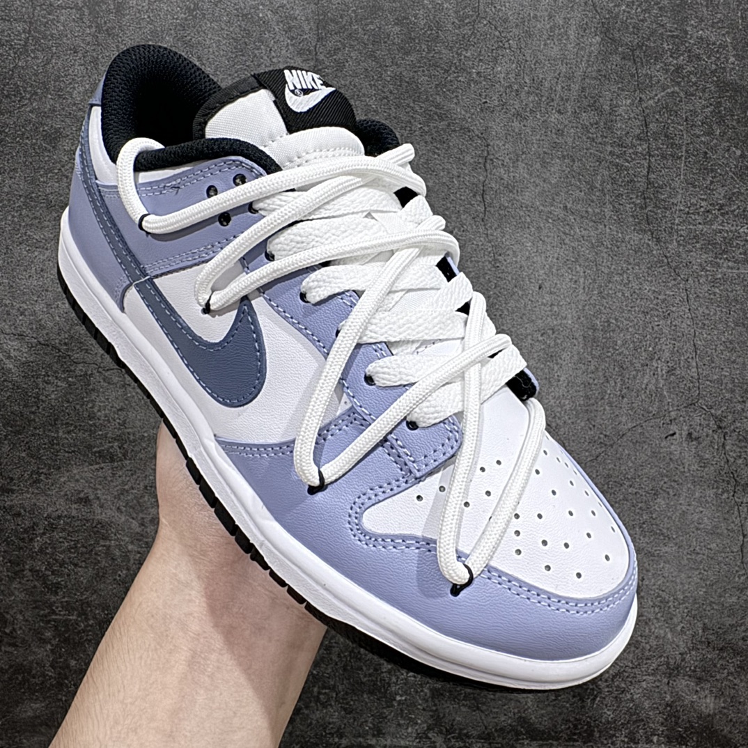 260 耐克Nike SB Dunk Low Lot"Fog Blue/White"扣篮系列低帮休闲运动滑板板鞋 雾霾蓝灰白绑绳 蓝莓汽水 DD1503-101