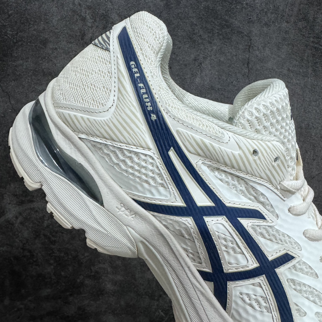 图片[7]-【纯原版本】Asics Gel-Flux 4代 亚瑟士超轻量复古缓震运动慢跑鞋n采用网织布双密度鞋面材质 中底搭载SPEVA轻质柔软材料嵌入GEL胶缓震 外置耐磨橡胶外底 GEL-FLUX4是ASICS的一款入门级缓冲跑鞋 其设计理念着重在回弹性和舒适性 多重缓震构造 让鞋子充分吸收运动时的冲击力 并提供了很好的回弹效果 鞋后跟搭载可视GEL缓震胶 为足跟提供充分的冲击防护 SPEVA弹单性中底 不仅可以缓解落地冲击力 还有较强反弹力 提高效率 RUSSTIC中足稳定片 为运动时容易扭动的中足部提高刚性 增强脚部的安全性 磨损极多的部位配有高耐磨橡胶材质的AHAR支撑 可延长使用寿命 采用高密网布设计透气性能出色 无车线热烫技术 提升鞋子的弯曲性能 使足部运动更加舒适 同时提升鞋身的美观度 尺码：36 37 37.5 38 39 40.5 41.5 42 42.5 43.5 44 45-莆田鞋批发中心