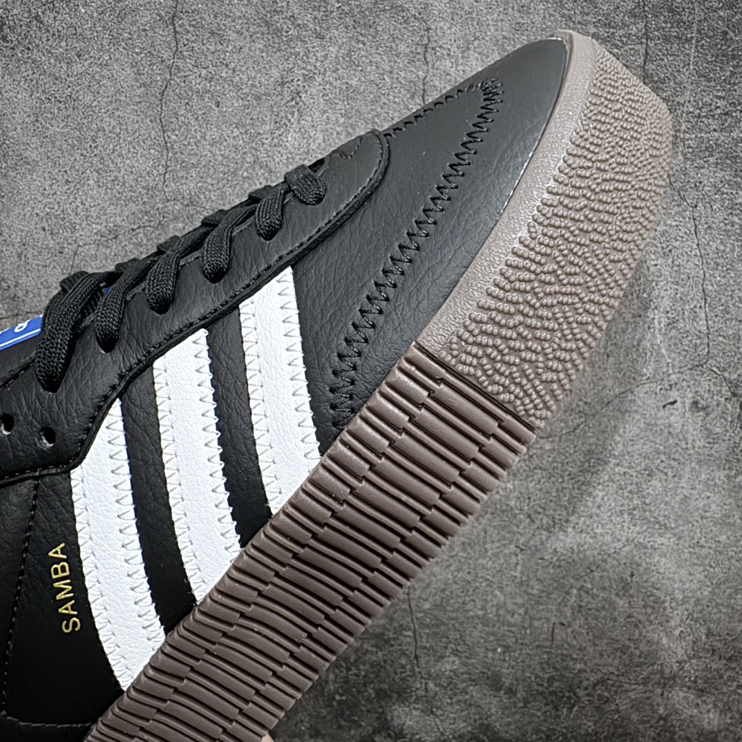 180 【纯原版】AD Originals Samba Rose Black White Gum 三叶草桑巴系列松糕百搭经典板鞋 黑棕色 B28156