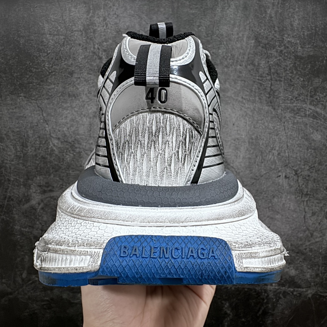 500 【总裁版】BALENCIAGA 3XL Sneakers 巴黎世家十代网布系带低帮走秀复古老爹鞋