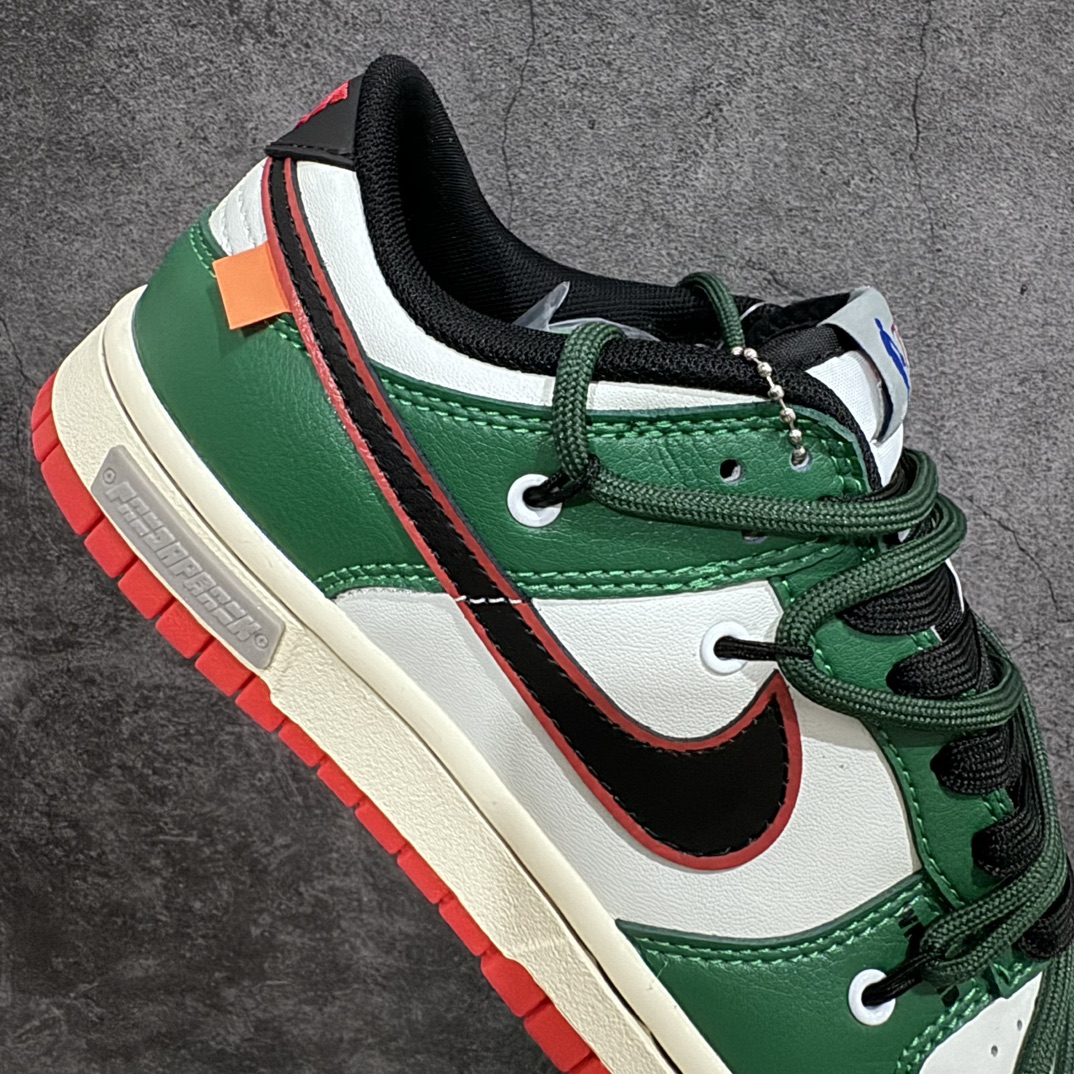 300 【K13礼盒版本】NK Dunk Low 低帮白绿警戒线 DD3363-100