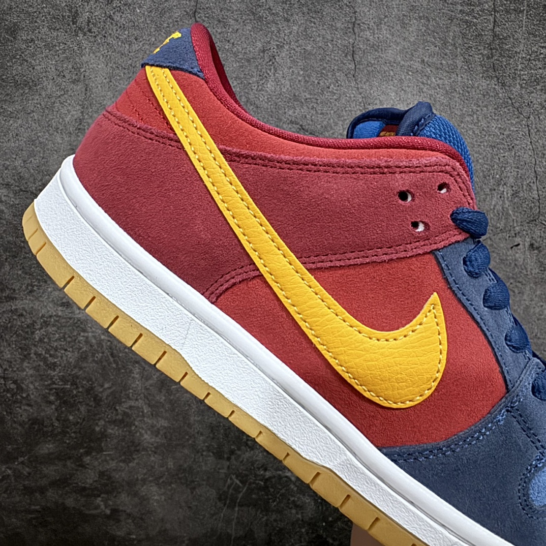 280 【纯原版本】Nk SB Dunk Low "Barcelona" 巴萨装扮配色 扣篮系列复古低帮滑板鞋 DJ0606-400