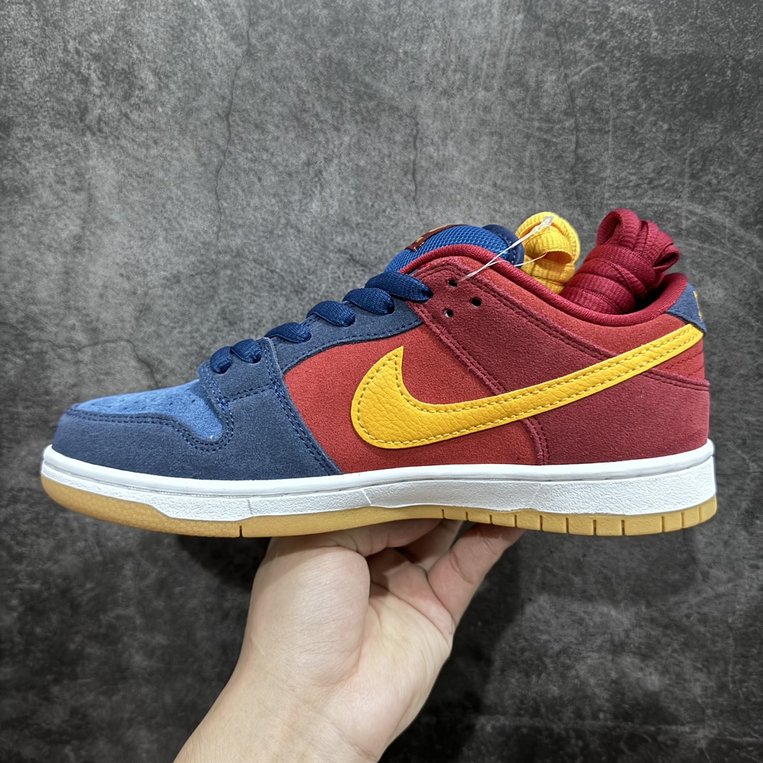 280 【纯原版本】Nk SB Dunk Low "Barcelona" 巴萨装扮配色 扣篮系列复古低帮滑板鞋 DJ0606-400