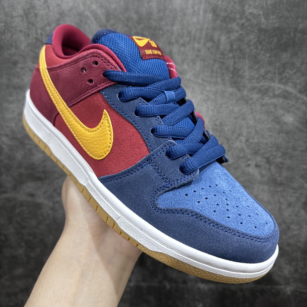 280 【纯原版本】Nk SB Dunk Low "Barcelona" 巴萨装扮配色 扣篮系列复古低帮滑板鞋 DJ0606-400