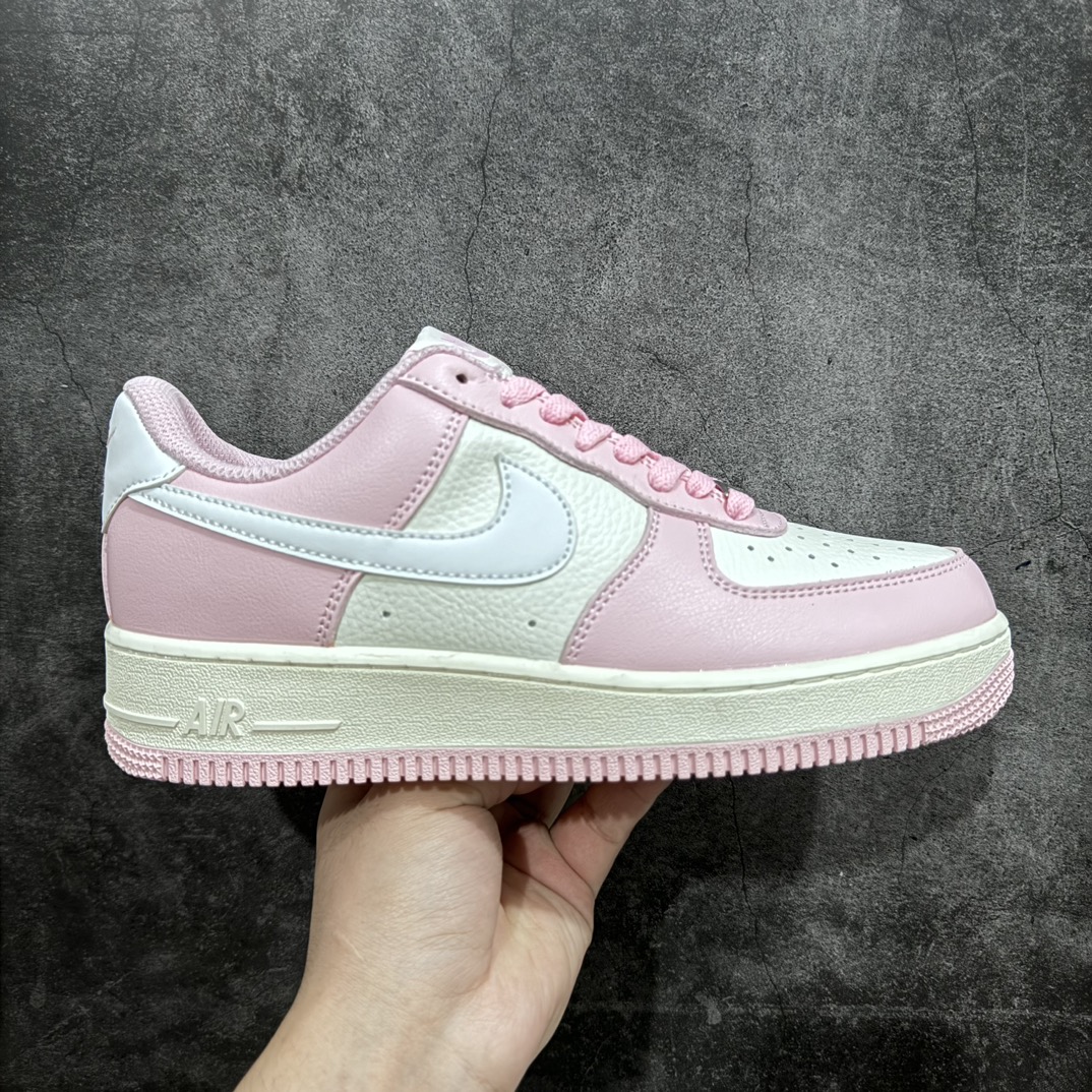 220 Nike By You Air Force 1’07 Low Retro SP空军一号低帮板鞋“皮革芭比粉白”DD8959-100