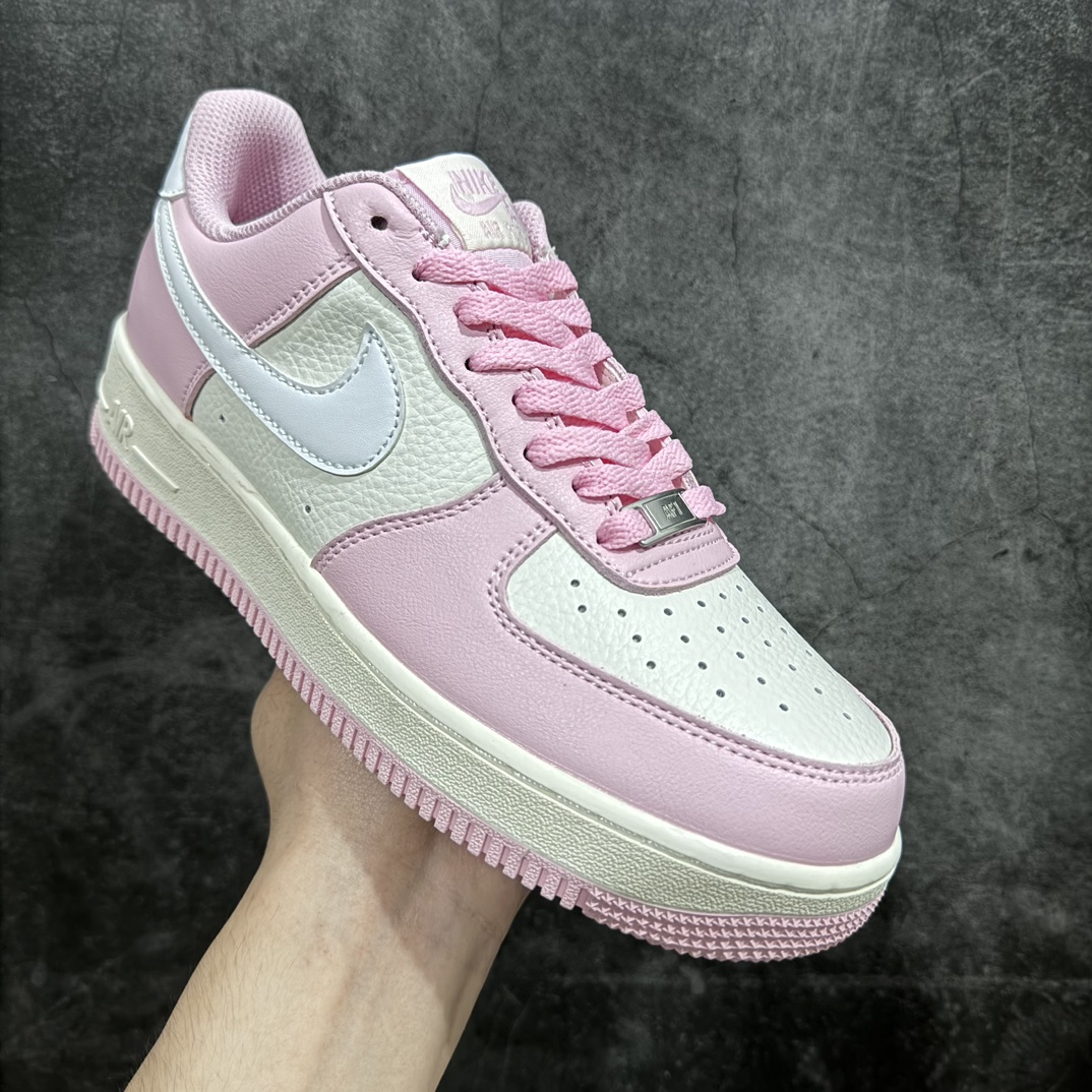 220 Nike By You Air Force 1'07 Low Retro SP空军一号低帮板鞋“皮革芭比粉白”DD8959-100