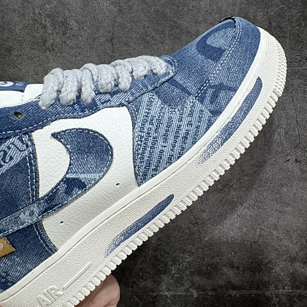 图片[6]-【公司级】Nike Air Force 1´07 Low\”Exclusive Denim\”空军一号系列经典低帮百搭休闲运动板鞋“牛仔深蓝米白刷漆”FB0607-088n自由自造，专属定制个性鞋！n男女鞋真标半码制 原楦原纸版开发版型n采用牛仔帆布组合硬质牛剖皮革鞋面材质 内置全掌Air Sole气垫❗ 尺码：36 36.5 37.5 38 39 40 40.5 41 42 42.5 43 44 44.5 45-莆田鞋批发中心