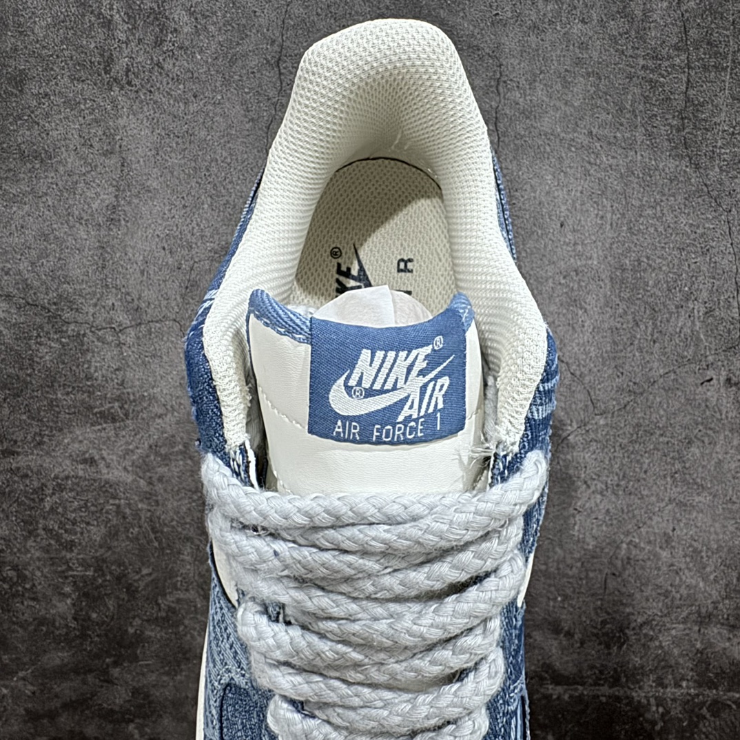 图片[8]-【公司级】Nike Air Force 1´07 Low\”Exclusive Denim\”空军一号系列经典低帮百搭休闲运动板鞋“牛仔深蓝米白刷漆”FB0607-088n自由自造，专属定制个性鞋！n男女鞋真标半码制 原楦原纸版开发版型n采用牛仔帆布组合硬质牛剖皮革鞋面材质 内置全掌Air Sole气垫❗ 尺码：36 36.5 37.5 38 39 40 40.5 41 42 42.5 43 44 44.5 45-莆田鞋批发中心