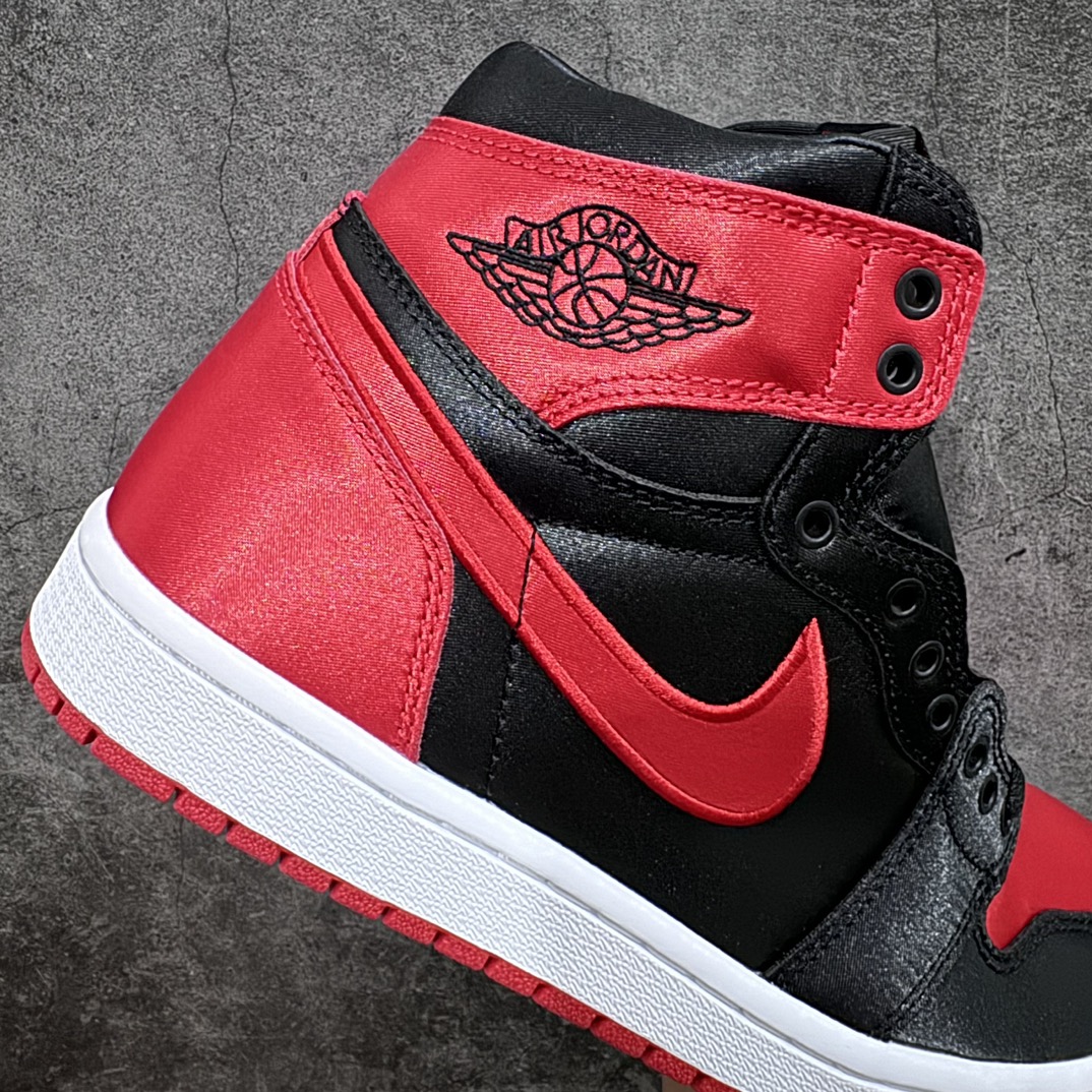 450 【新DT版】 Air Jordan 1 Retro High OG " Satin Bred " 禁穿黑红丝绸 AJ1乔1高帮文化篮球鞋 FD4810-061