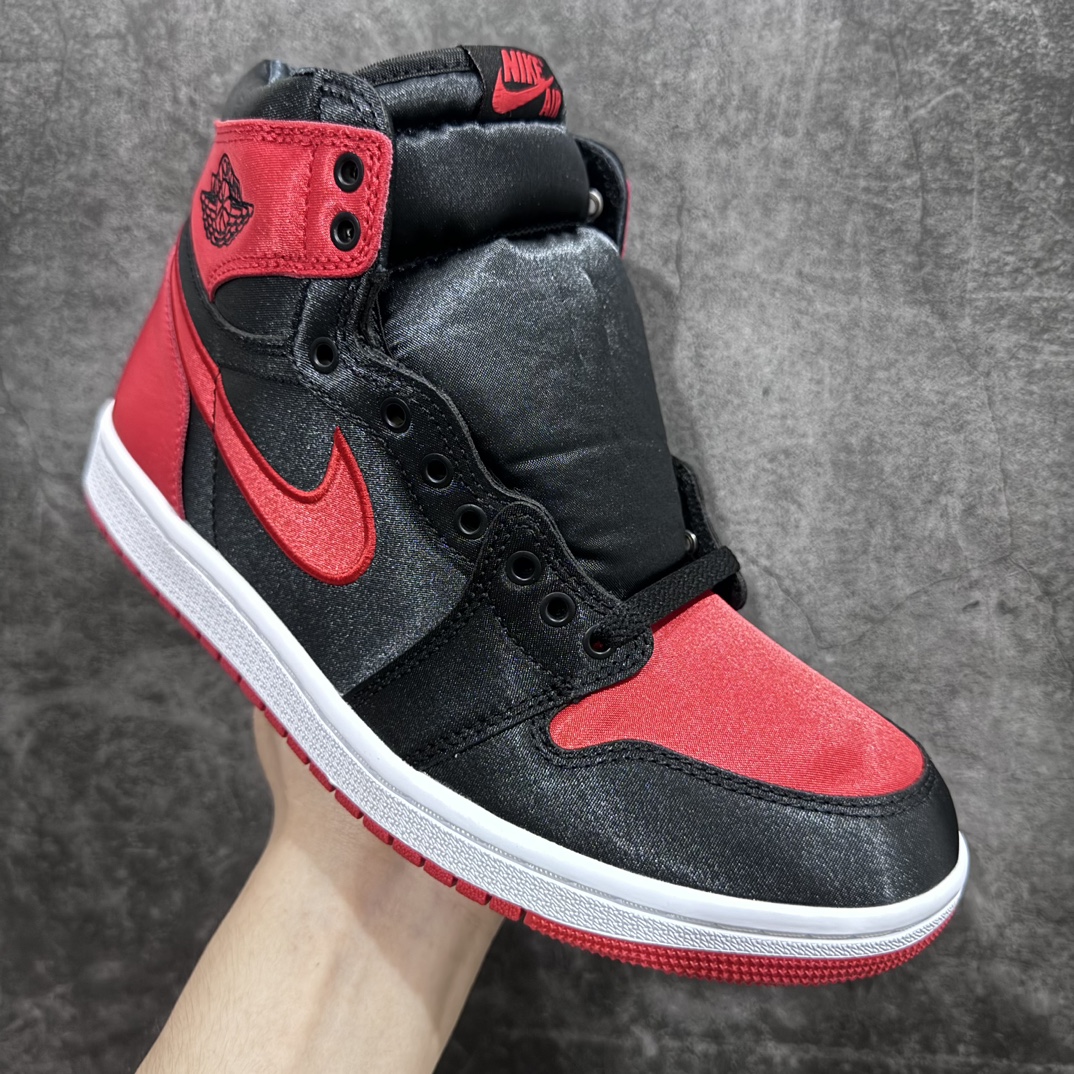 450 【新DT版】 Air Jordan 1 Retro High OG " Satin Bred " 禁穿黑红丝绸 AJ1乔1高帮文化篮球鞋 FD4810-061