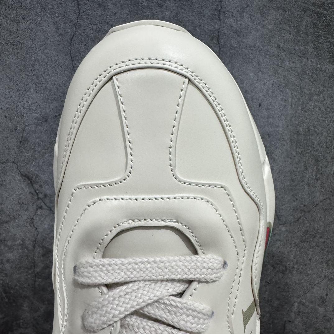 550 古驰 Gucci Rhyton Vintage Trainer Sneaker 古驰老爹5D皮革角状复古慢跑鞋 528892 DRW00 9522